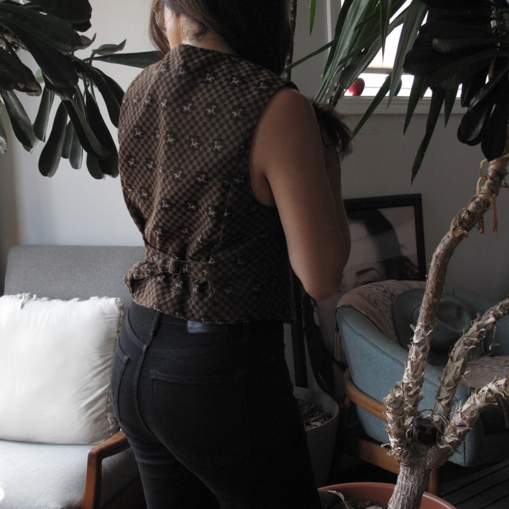 VTG Lizsport vest English horse rider print